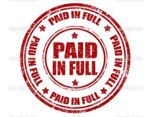 Paid in full-stamp