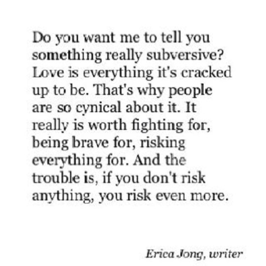 Love subversive Erica Jong