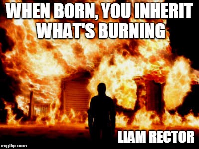 burning liam meme
