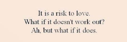 risk to love