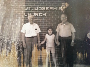 Fr Bill and Grandpa and me