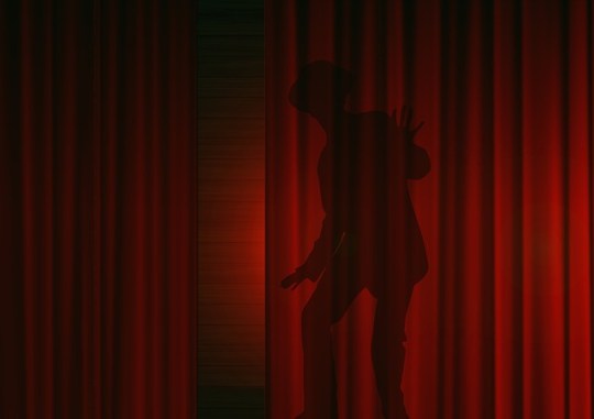 behind the curtain